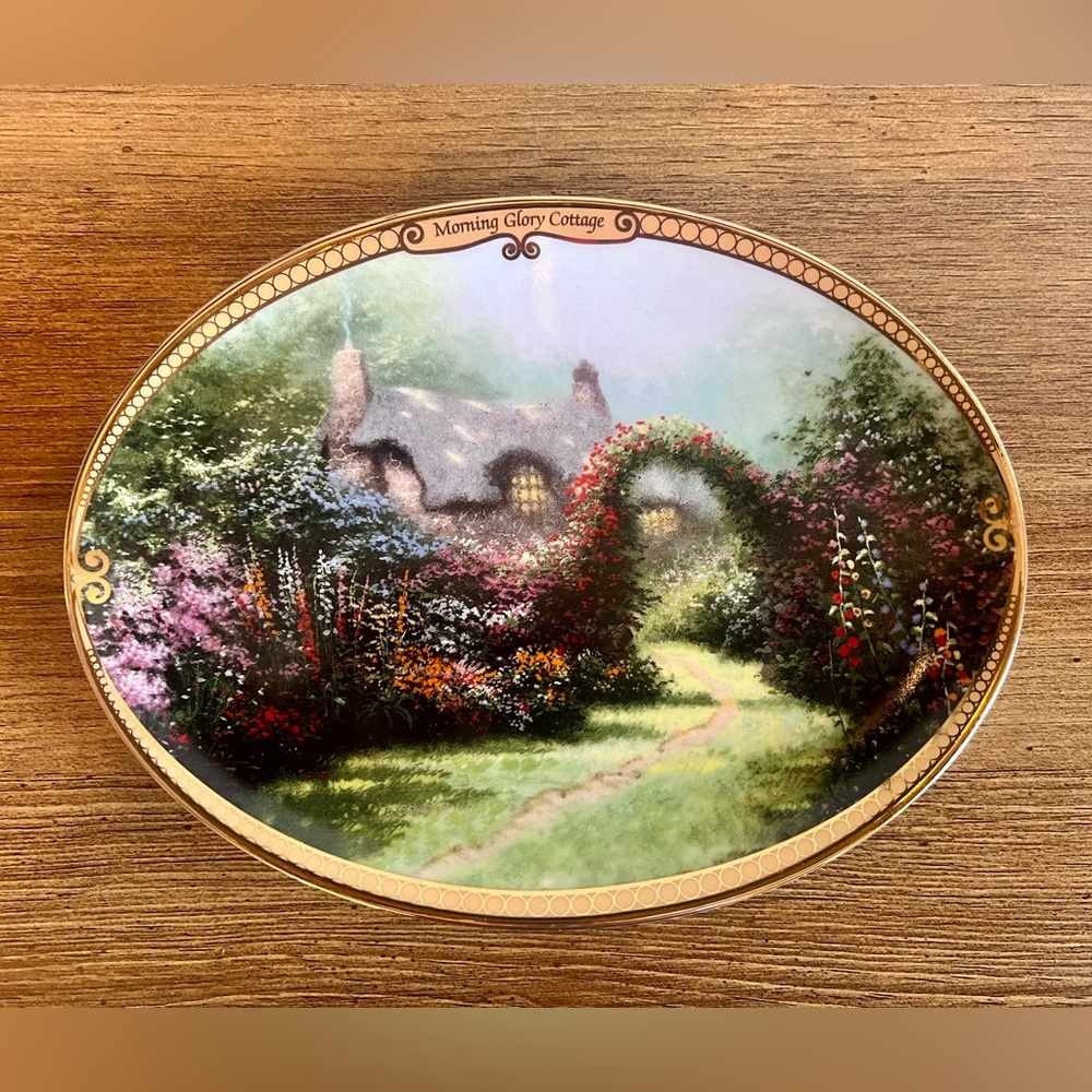 Thomas Kinkade’s “Morning Glory Cottage” by Bradford Exchange